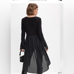 Melanie Lynne High Low Elegant Black shirt